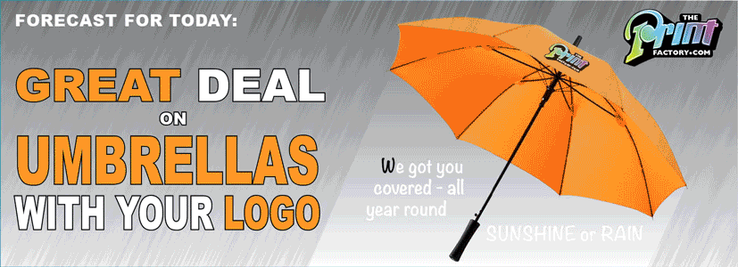 The Print Factory Promotion Umbrella Header